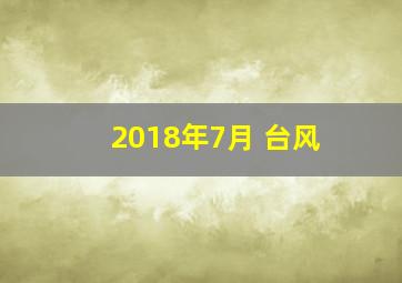 2018年7月 台风